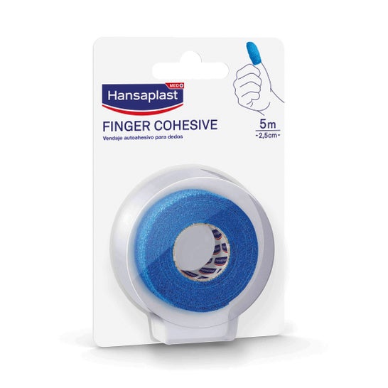 Hansaplast Cohesive Finger Bandage 5m X 2,5cm Blue