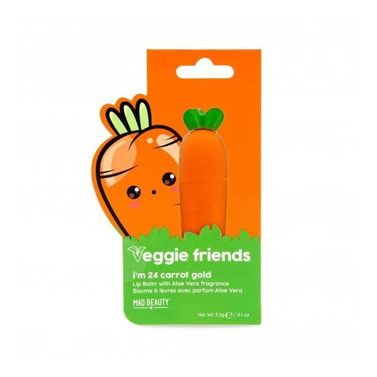 Mad Beauty Veggie Friends Carrot Lip Balm 3.2g