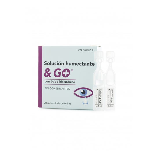 & Go Humectant Solution med organisk syre 20x0,4ml