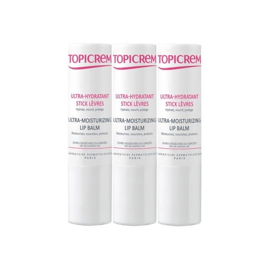 Topicrem Kit Ultrahidratante Stick Labial 3x4g