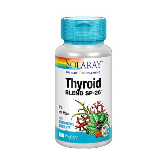 Solaray Thyroid Blend Kelp 500mg 100 Cáps