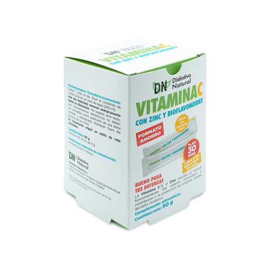 Distinctive Natural Vitamin C Zinc and Bioflavonoids 30uds