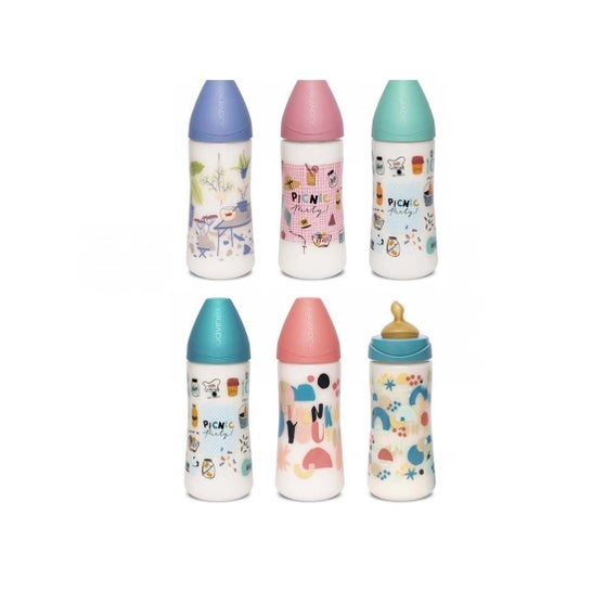 Suavinex Flasche Latexsauger Weithalszitze Größe 2 Öffnung l 360ml