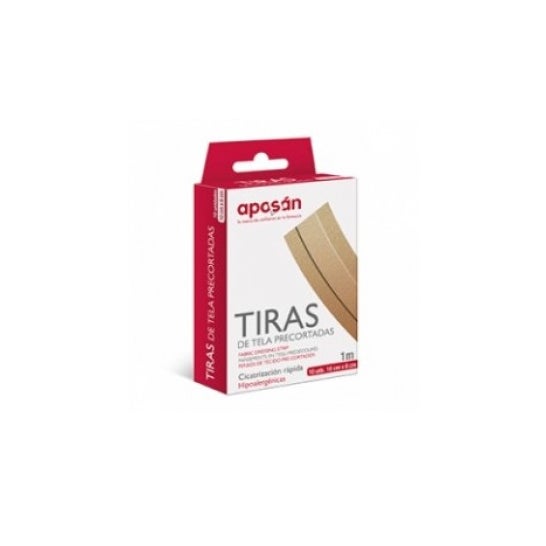 Aposan Tiras Tela 10 U 10 X6 cm