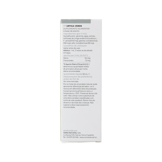 Soria Natural Ext.nettle Green 50 Ml Actibios