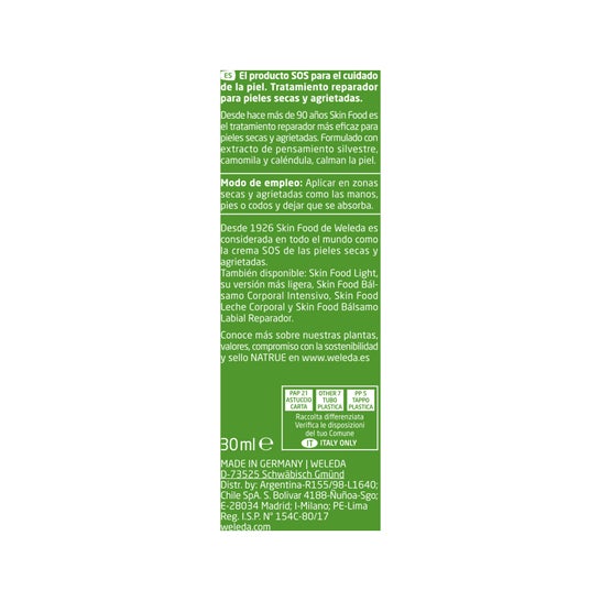 Weleda Skin Food Original Nutrición Intensiva 30 ml