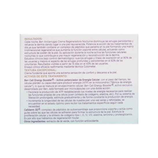 Be+ Cuidado Antiarrugas Regeneradora Nocturna 50 ml