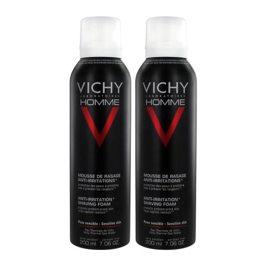 Vichy Homme Shaving Foam Anti Irritation Shaving Foam Lot 2 X 200Ml