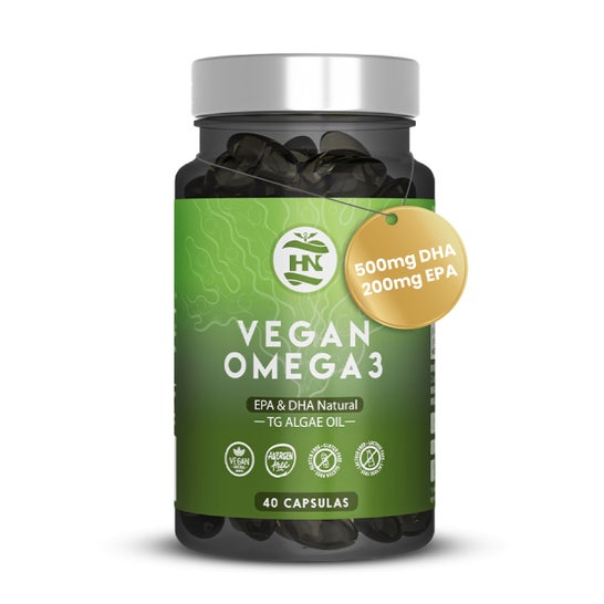 HN Vegan Omega 3 EPA & DHA Natural Aceite de Algas 40 caps