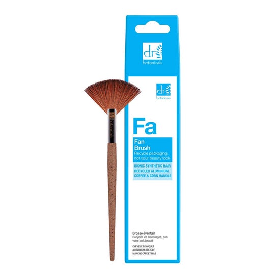 Dr. Botanicals Fan Brush Bionic Synthetic Hair Recycled 1ud