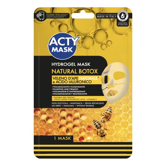 Acty Mask Máscara Hidrogel Natural Botox Veneno de Abeja 1ud