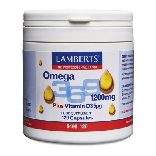 Lamberts Omega 3,6,9+ Vitamina D3 120caps