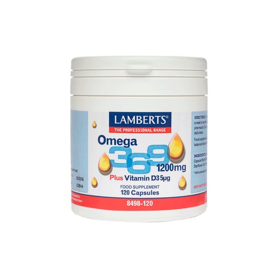 Lamberts Omega 3, 6, 9+ Vitamina D3 120caps