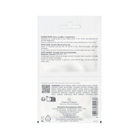 Avène Cleanance Mascarilla Detox 2 X6 ml