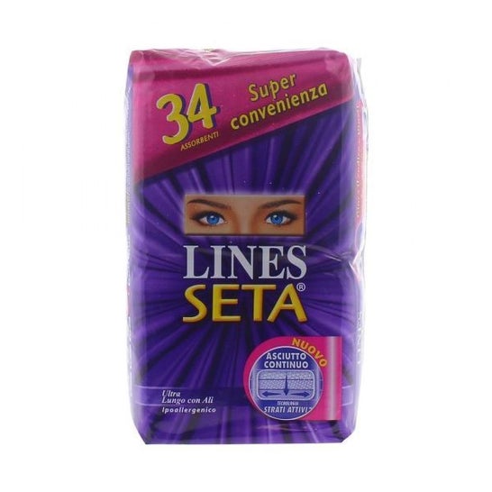 Lines Seta Ultra Larga con Alas 34uds