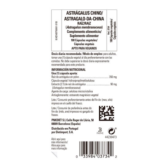 Solgar Astragalus Chinese 100caps. Vegetables