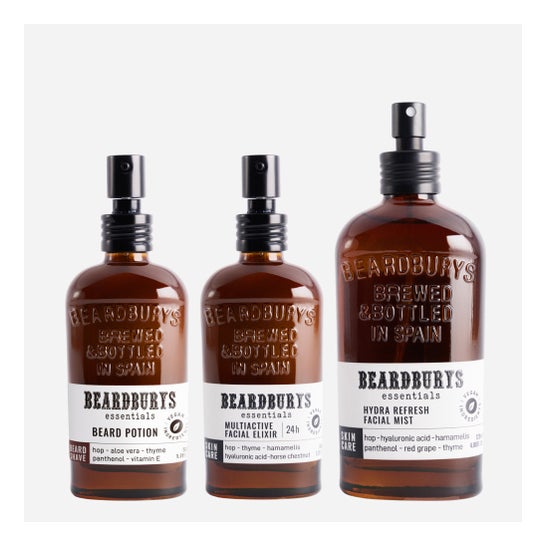 Beardburys Essentials Kit Completo Cuidado Facial Barba