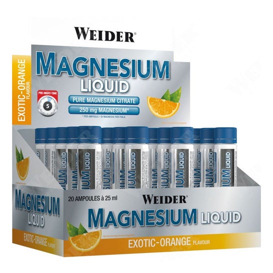 Weider Magnesium Liquid 20 Ampollas