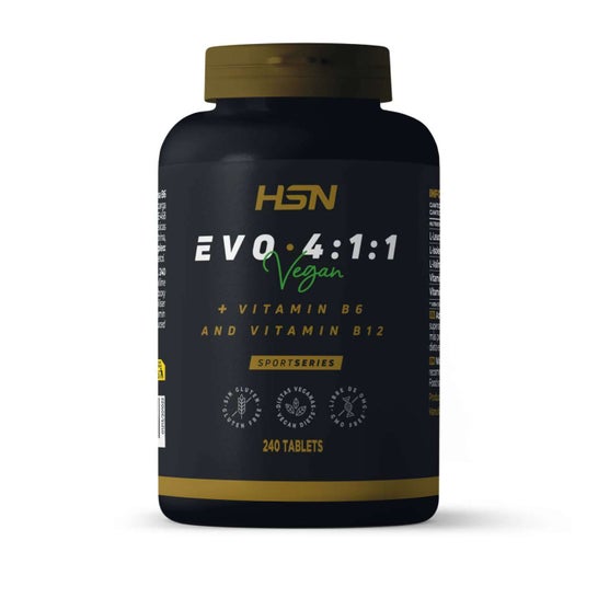 HSN Evo 4:1:1 BCAA's 4:1:1 + Vitaminas B6 & B12 240 Tabletas