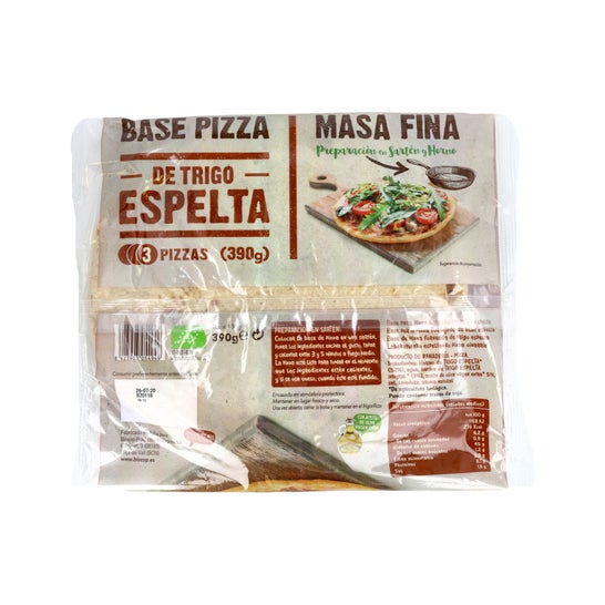Biocop Base de Pizza de Trigo Espelta Masa Fina 390 g