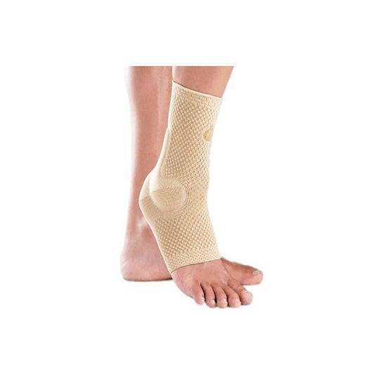 Orliman elastische Fußgelenkbandage Silikon Beige T58401 1pc