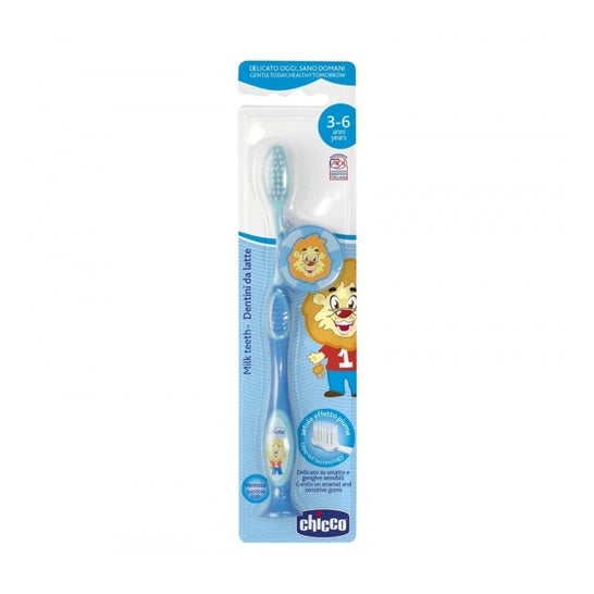 Chicco Cepillo Dental Infantil 3-6a León Azul 1ud