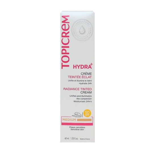 Topicrem Hydra+ Radiance Tinted Cream Medium 40ml
