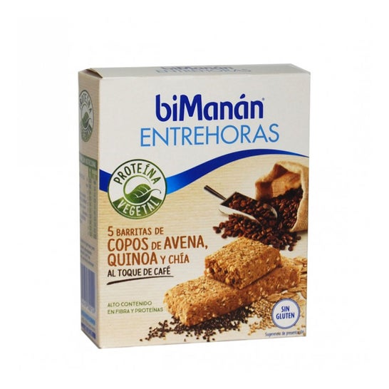 Bimanán Entrehoras 5 Barritas De Copos De Avena Quinoa Y Chía