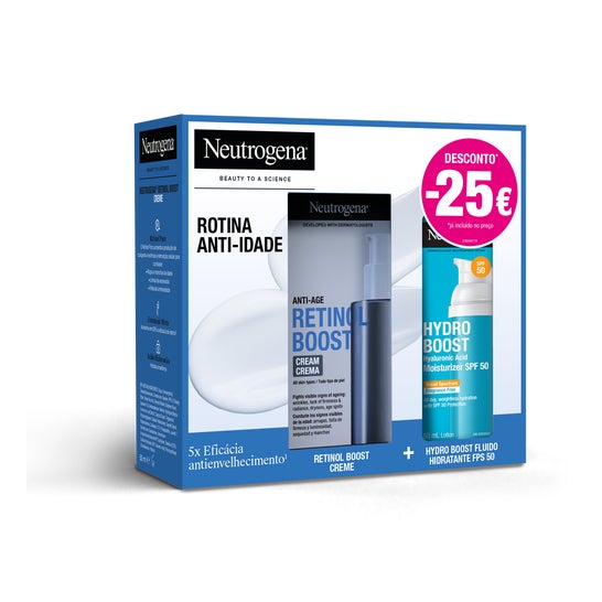 Neutrogena® Pack Retinol Boost Crema 50 ml + Hydro Boost Fluido Hidratante SPF50 50 ml