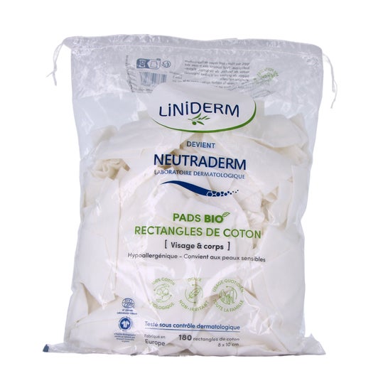 Neutraderm Bio Cotton Rectangular Pads 180 pcs