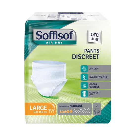 Soffisof Air Dry Pants Discreet Normal L 100-150cm 7 Unità