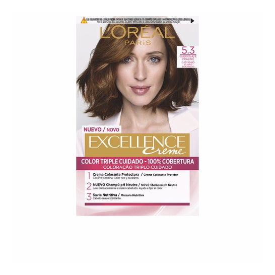 L'Oreal Excellence Crème Haarverf N5.3 Lichtbruin 1pc