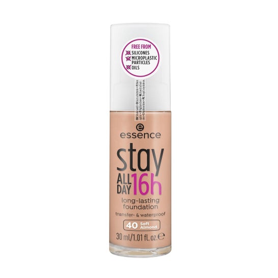 Essence Stay All Day 16H Long Lasting Foundation 40 Soft Almond 30ml