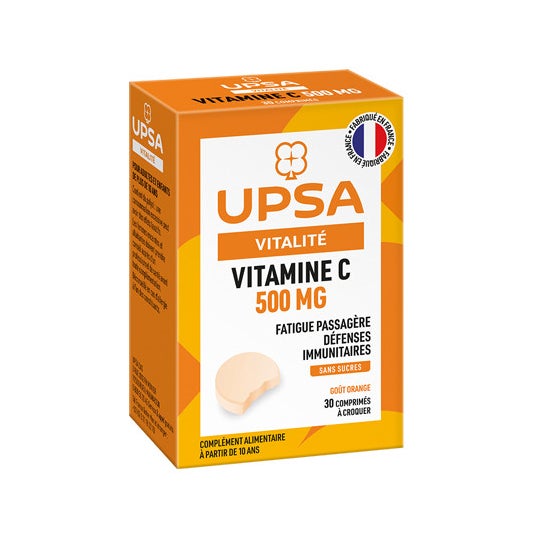 Upsa Vitamina C 500mg Naranja Sin Azúcar 30comp