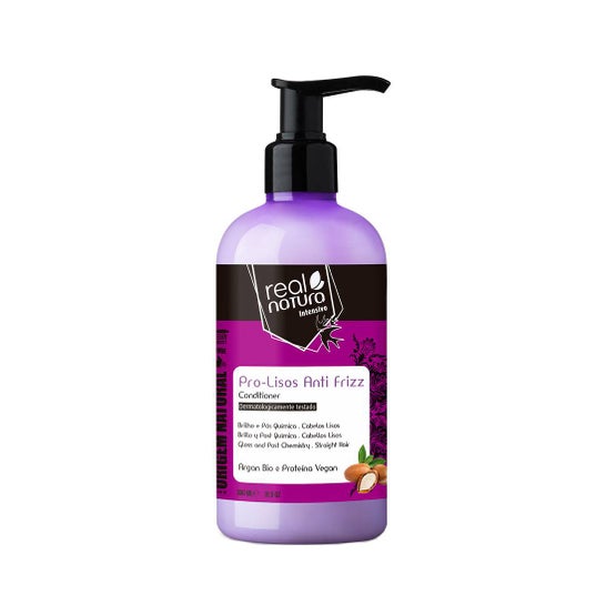 Real Natura Condicionador Sem Sal Pro-Lisos Anti Frizz Argan 300ml