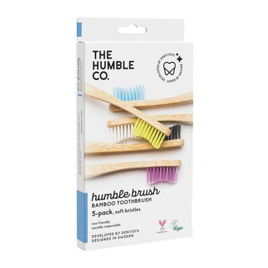 The Humble Co Pack Bamboo Toothbrushes 1ud