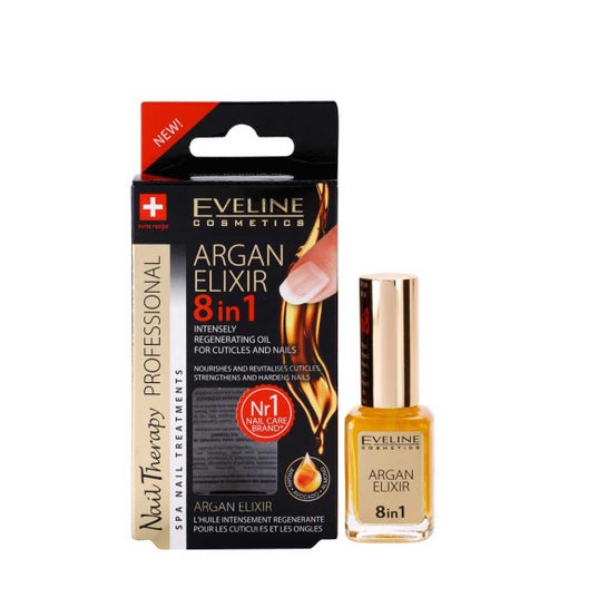 Eveline Cosmetics Nail Therapy Argan Elixir Cuticole Unghie 12 ml