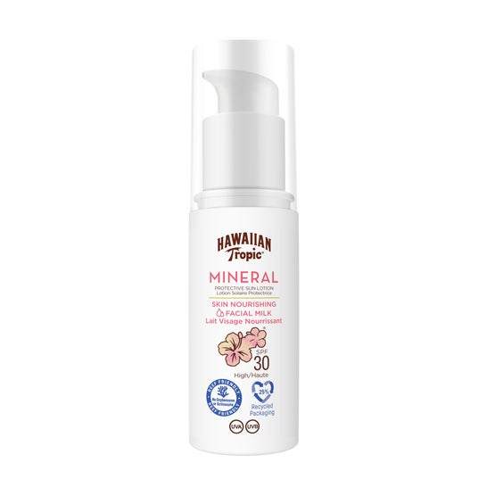 Hawaiian Tropic Mineral Skin Latte Solare Viso Spf30 50ml