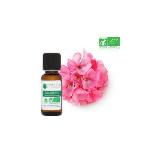 Voshuiles Organic Geranium Rose Essential Oil 5ml