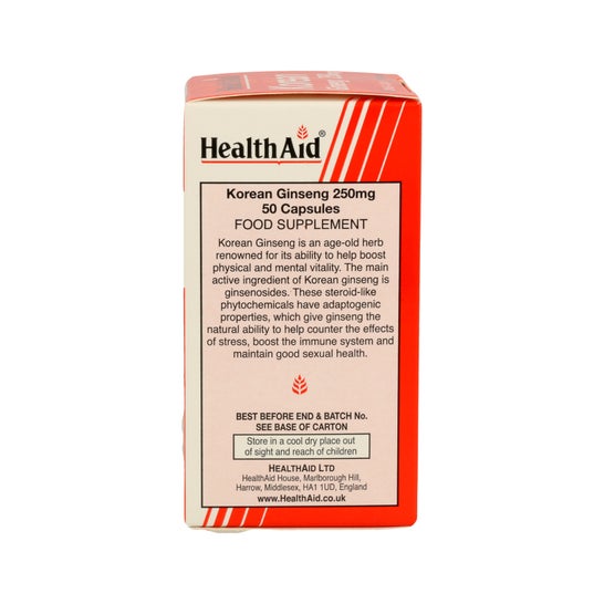 Health Aid Ginseng Coreano 250mg 50caps