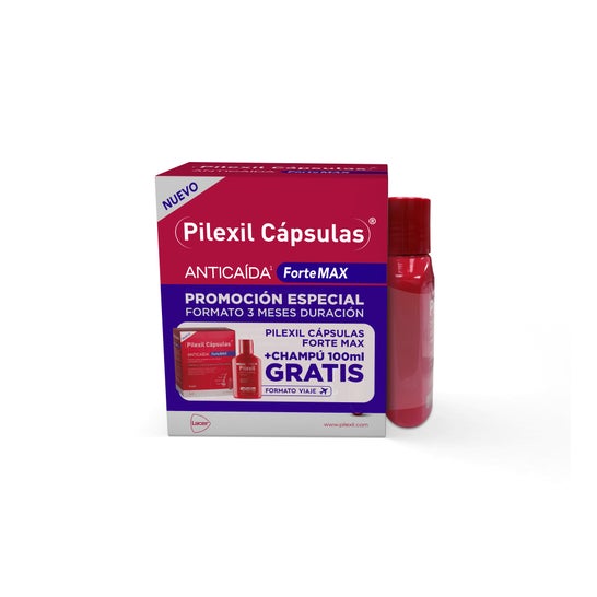 Pilexil Pack Forte Max 90caps + Champú 100ml