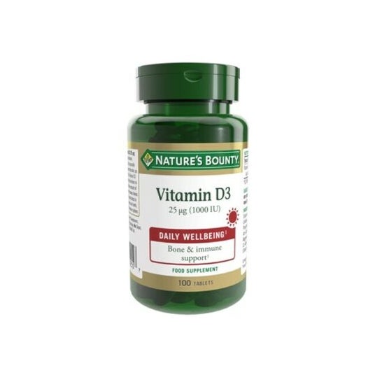Nature's Bounty Vitamina D3 25mg 1000IU 100comp