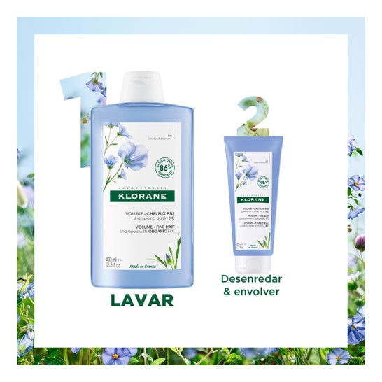 Klorane Champú al Lino BIO 200 ml