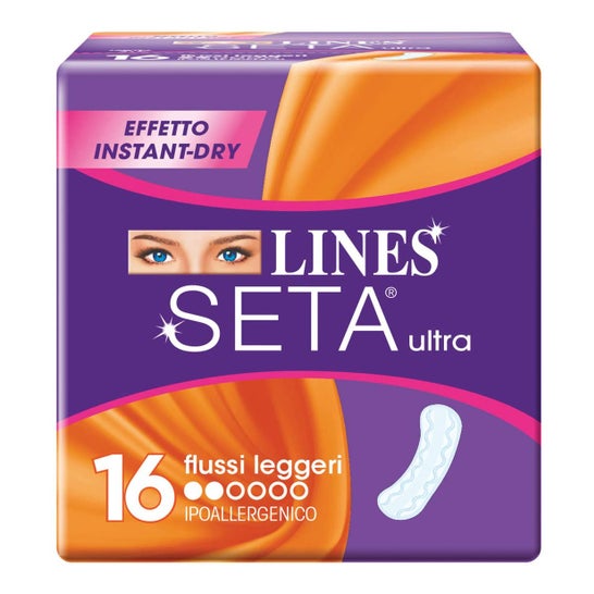 Lines Seta Ultra Compresas Flujo Ligero 16uds