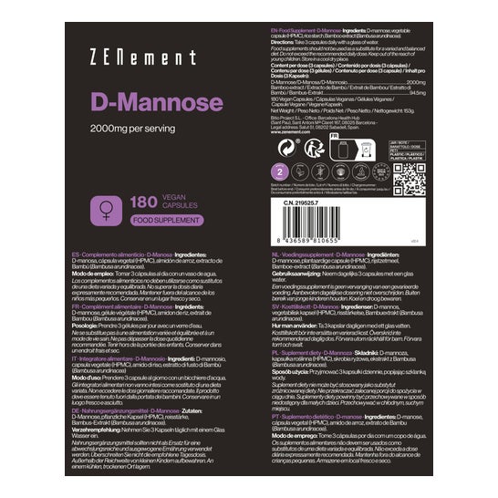 Zenement D-Manosa 180vcaps