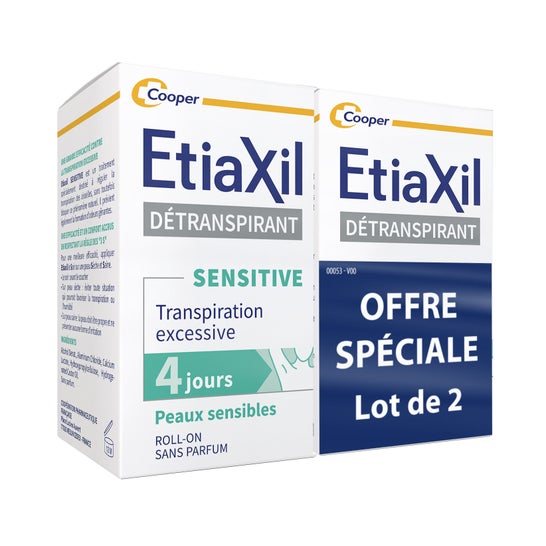 Etiaxil Detranspirante Sensitive Pieles Sensibles Roll-On 2x15ml