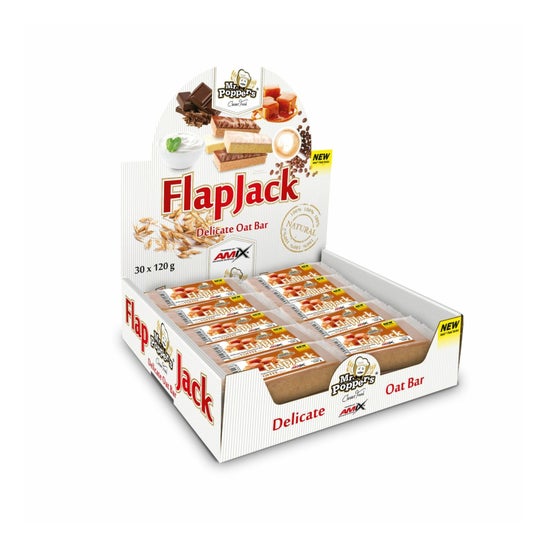 Amix Mr Popper's FlapJack Doble Chocolate 30x120g