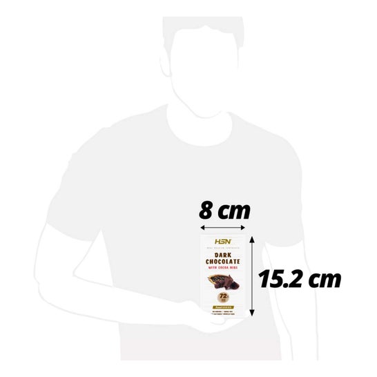 HSN Tableta Chocolate Negro Sin Azúcar 100 g