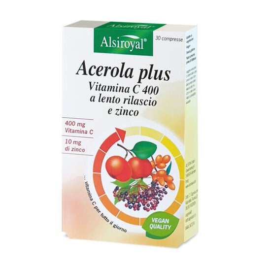 Alsiroyal Acerola Plus Vitamina C 400 30comp