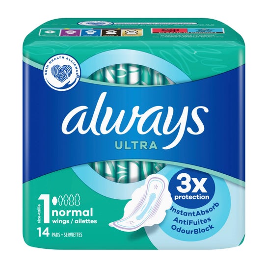 Zawsze Toallitas Ultra Normal 14 węzłów